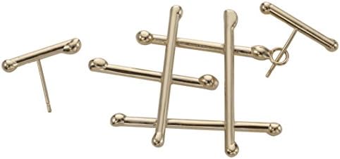 Noritamy Women's Gold Plated Grid Earrings