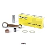 Kit de biela ProX compuesto de una aleación de alta resistencia. Este kit incluye la biela, el mando, las arandelas, la jaula ...