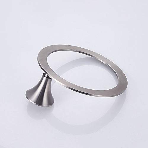 Preisvergleich Produktbild Bjimn 304 Edelstahl gebürstetem Handtuchring, Badetuch zum Aufhängen Ring, Handtuchstange oval Handtuchhalter Handtuchring, rostgeschützter Rost erweitert Dicker Ringständer