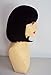 Deluxe Jessie J Black Bob Blunt Fringe Heat Resistant Fashion Wig