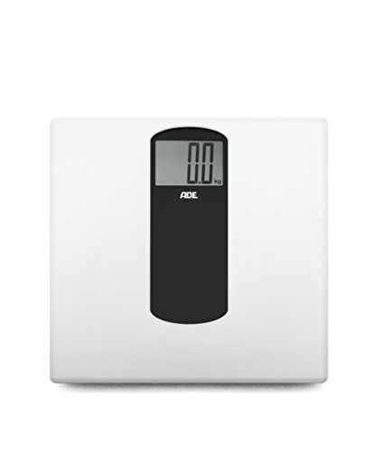 ADE Digitale Personenwaage BE 1303 Silje. Elektronische Badezimmerwaage in frischem Skandinavien-Look mit dekorativer Glaseinfassung. Zur präzisen Gewichtsbestimmung bis 180 kg. Inkl. Batterie. Weiß - 2