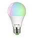 Produktbild FSM88 WiFi-Smart-Glühlampe, dimmbares RGB-Smartlight, B22 / B27 / E26 / E27-Bajonett, APP-Fernbedienung und Sprachsteuerung über Amazon Alexa und Google Home. Kein Hub erforderlich,E27
