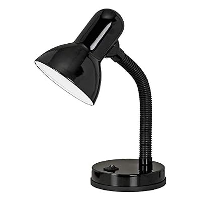 Eglo Lampe de bureau/Modèle Basic/E27/1 x 40 W/non incluse/30 cm acier haute/plastique noir 9228