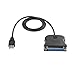 Produktbild Schwarz Bidirektionale parallele Schnittstelle Kommunikation USB zu 25-poligem DB25-Parallel-Druckerkabel Adapterkabel Konverter
