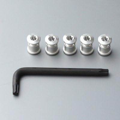 SUGINO ALLOY DOUBLE BOLT/NUT SET Silver