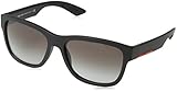Protective case included Prada Linea Rossa 0Ps 03Qs Gafas de sol, Black Rubber, 57 para Hombre