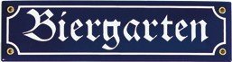 EMAILLESCHILD BIERGARTEN 35181