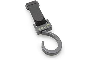 JICACLICK Ganchos Carro Bebe Pack 2 Enganches para Carrito Mosquetón Multifuncional para Silla de Ruedas Colgador de Bolsas Resistente Pinzas Multiusos para Cochecito Accesorio Universal para Bolso y Mochila