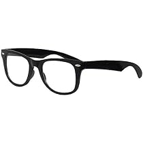 2x Übergroße Retro-Brille | Dicker Schwarzer Rahmen, Klare Gläser Für Kostüm & Party