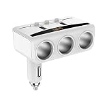 Tres tomas de mechero de 12V / 24V - Proporcionan una potencia total de hasta 100W, suficiente para el uso simultáneo de una variedad de dispositivos portátiles en su vehículo.