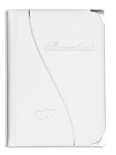 Stammbuch der Familie -Due Cuori-, Familienstammbuch, Weiss, Stammbücher, Silberprägung, Ringmechanik