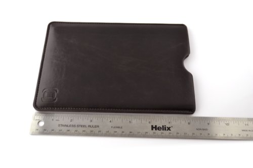 Leder iPad Mini, iPad Mini 2, und iPad Mini 3 Sleeve – Tablet-Hülle Sleeve von Dockem; Schlank, Einfache und Professional Vorstand mit weicher Mikrofaser gefüttert Filz Dunkelbraun Basic-Synthetic-Leder Schutzhülle Tablet Tasche Cover für iPad Mini, Mini Retina, Minii 2, und Mini 3 - 8