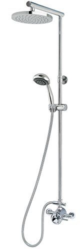 Price comparison product image MX Group Atmos Energy Thermostatic Concentric Mixer Shower Valve with Overhead & 6 Function Shower Handset- Chrome