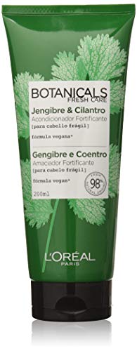 L'Oreal Paris Botanicals Crema Suavizante Botanicals Fuente de Fuerza para Cabellos Frágiles - 200 ml, Jengibre y Cilantro