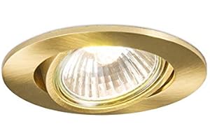 QAZQA Moderno Foco empotrado dorado orientable - CISCO Aluminio Redonda Adecuado para LED Max. 1 x 50 Watt