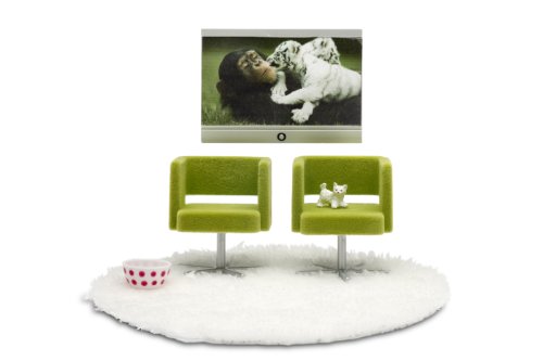 Preisvergleich Produktbild Lundby 60.9028.00 - Stockholm: TV Set (Puppenhausmöbel)