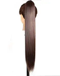 Alizz 24inch straight claw based brown Smooth soft hair wig vig synthetic hair but like real baal/hair
