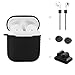 Price comparison product image Walaha AirPods Case 5 In 1 Airpods Accessories Kits Protective Silicone Cover and Skin for Apple Airpods Charging Case with Airpods Airpods Staps/Airpods Clips/Skin/Tips/Grips (Black)