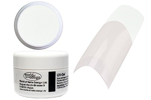 World of Nails-Design UV-Farbgel, naturweiß, 1er Pack (1 x 5 ml) - 2
