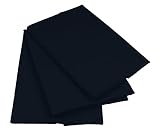 großes schwarzes laken Maße: 160x200 cm, 200x220 cm KMP Bettlaken Betttuch Haustuch 100% Baumwolle ohne Gummizug viele Uni Farben (160 x 200 cm, Schwarz)