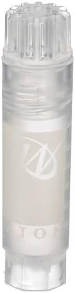 Wheaton W985922 Polypropylene Conical 2mL CryoElite Cryogenic Freestanding Vial, with Writing Patch and Internal Threaded Natural Cap (Case of 500)