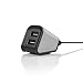 Produktbild Incipio PW-151-SLV-INT Desktop Charging Station - extrem kompakte Desktop-Ladestation aus Aluminium mit 2x 2,4A USB Ausgängen für z.B. Apple iPhone X/8/7/6S/SE, iPad Air 2 - silber