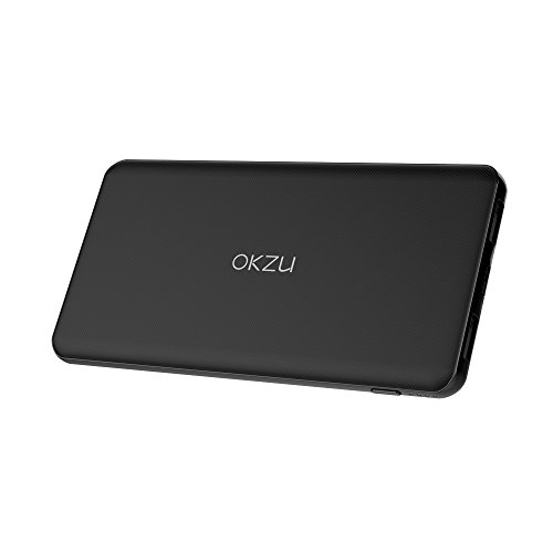 Okzu Slim 5000Â mAh Tipo C input/output caricabatterie portatile Power Bank, batteria esterna, ultra sottile, compatto e leggero per iPhone 7/6s/6, Samsung Galaxy, Nexus, HTC, Huawei e altri
