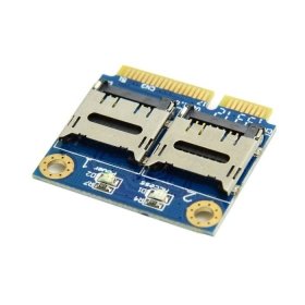 cablecc Dual TF Micro SD Karte zu Mini PCI-E Express mit Hälfte Halterung Speicherkarte Reader Adapter - 3