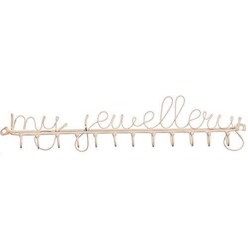 Schmuckhänger Sass And Belle „My Jewellery“ Creme Draht 12 Haken Organisierer - 2