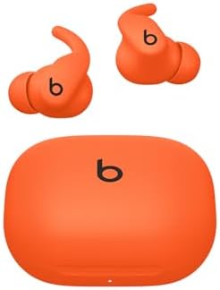Beats Powerbeats Fit - Auricolari wireless con cancellazione del rumore, IPX4, fino a 30 ore di autonomia con la custodia di ricarica, compatibili con Apple e Android - Arancione scintilla