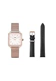 Cluse Damen-Armbanduhr La Garconne Analog Quarz One Size, schwarz, weiß