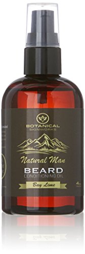 Natural Man Bay Lime Beard Oil 4oz - All Natural Beard Conditioner by Botanical Skin Works
