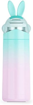 QSEVEN Cute Cartoon Rabbit, Stainless Steel Vacuum Flask, Drinking Bottle