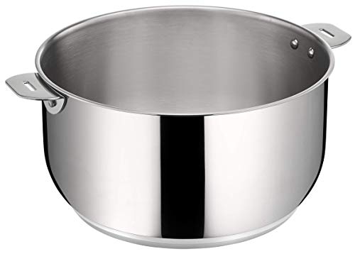 LAGOSTINA SALVASPAZIO 012135031024 Faitout 24 cm inox Tous feux dont induction (anses et poignés vendues séparemment)