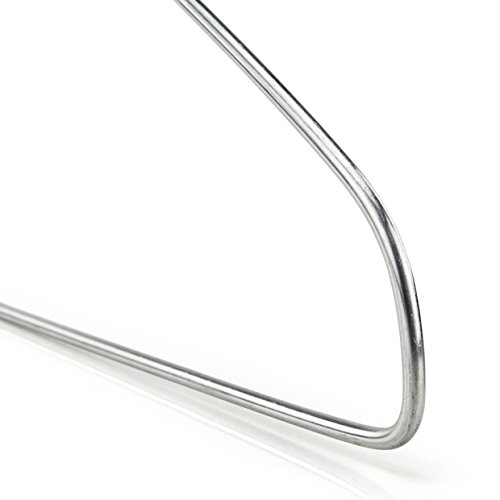 Hangerworld 10 Stück verzinkte Silber Metall Kleiderbügel – Für den Heimgebrauch, Reinigungen oder Einzelhändler – ca. 41cm. - 4