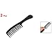 Gleader 2 Pcs Hairstyle DIY Wide Tooth Plastic Curly Hair Care Handgrip Comb 9"