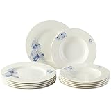 Villeroy & Boch Blue de pensamiento, porcelana, Tafelset 12tlg.
