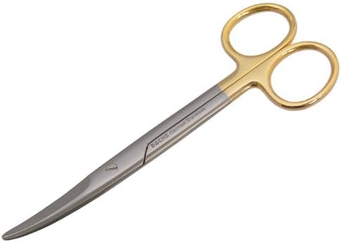 DACHS Surgical dissecting scissors according to Mayo with gilded handle - sterilizable and 14 cm long