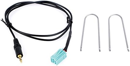 RENAULT Clio, Megane, Espace,Kangoo,Laguna, Trafic,Twingo,Scenic iPod / iPhone / MP3 3.5mm Jack Car Plug Aux In Input Adapter Audio Cable+Removal Keys for Update List Radio
