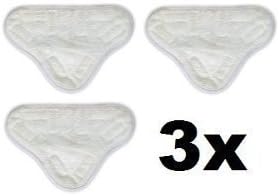NEW SET OF 3 MICROFIBRE STEAM MOP FLOOR WASHABLE REPLACEMENT PADS FOR H2O H20 X5