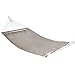 Produktbild apricis Hängematte Bett doppelt gepolstert Stoff Schaukel für Camping Im Freien, zwei-Sitzer Holz Streuwagen Bars, Polyester für 2 Personen mit freien, 450 lb 79 x 55 Zoll beige