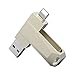 Produktbild Lee Lam USB-C-Flash-Laufwerk USB-C-Memory-Stick 3In1 Und USB-Micro-Dual-Stecker Für USB-Typ-C-Schnittstelle iPhone Android Und Computer,Fashionsilverandroid,16GB