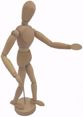 12" wooden Manikin Lay Figure Art Mannequin