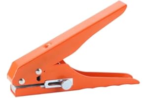 GAROSA Perforadora de un Solo Agujero Perforadora de 10 Mm Perforadora Portátil Ajustable de Hierro con Escala para Papel de Cartón Manualidades de PVC Bandas de Borde Tarjetas