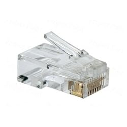 D-Link Plastic Cat 5 RJ 45 Cable Connector - Pack Of 100 Pieces (Transparent)