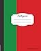 Produktbild Portuguese Composition Notebook College Ruled: Writer's Notebook for Schools, Teachers, Offices, Students (8"x10") Portuguese Flag, Perfect Bound, 110 ... (Language Learning Composition Book, Band 8)