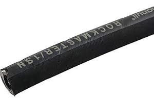 SIWERK Fittingteile - METERWARE Hochdruckschlauch 1 SN ein Stahlgeflecht EN 853 Luft Wasser Hydraulik Kraftstoff (Schlauch Ø innen: 9,5 mm)