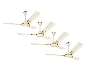 McCOY Supreme 48 '' : Decorative : HIGH SPEED Ceiling Fan : Ivory : Pack of Four