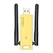 Produktbild Hermosairis Drahtloser USB Adapter 1200mbps Dualband 5Ghz 2.4GHz Adapter 802.11ac RTL8812AU Chipsatz Antenne Dongle Mini USB Netzwerkkarte