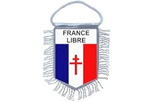 Akachafactory Fanion Mini Drapeau Pays Voiture Decoration France Libre